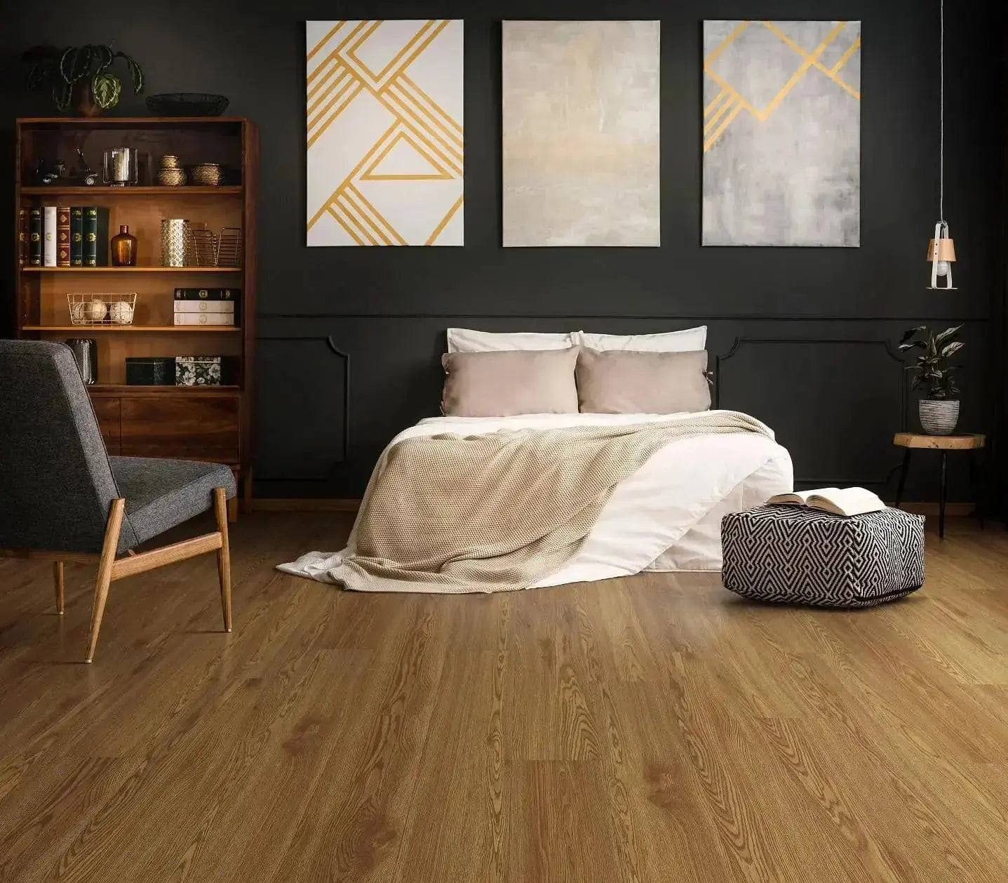 SUPERCore Country Red Oak 3mm x 7 x 48" Glue Down Waterproof Vinyl Plank Flooring 38.82sf/ctn supercorefloors