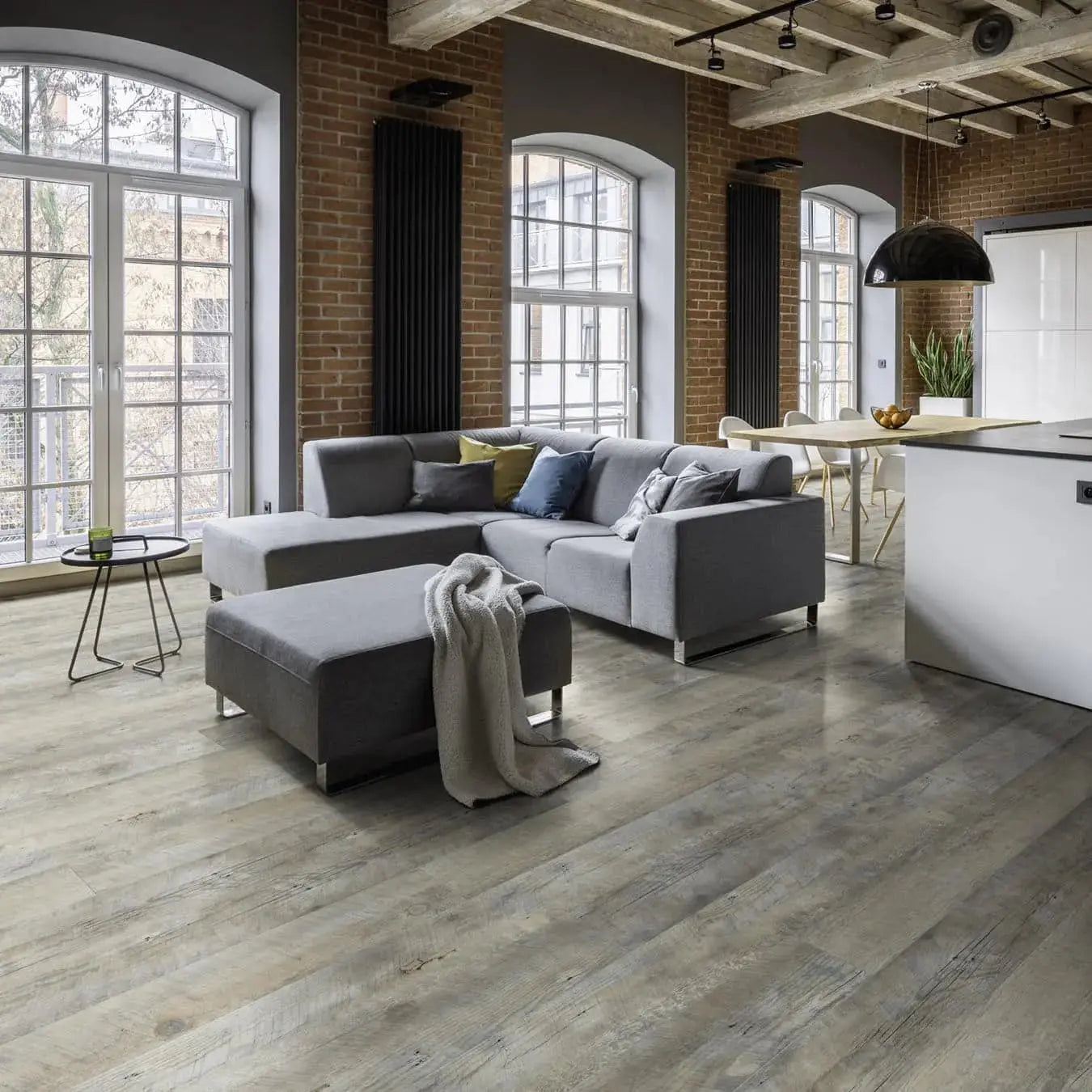 SUPERCore Sawtooth Gray Waterproof Rigid Plank Flooring supercorefloors
