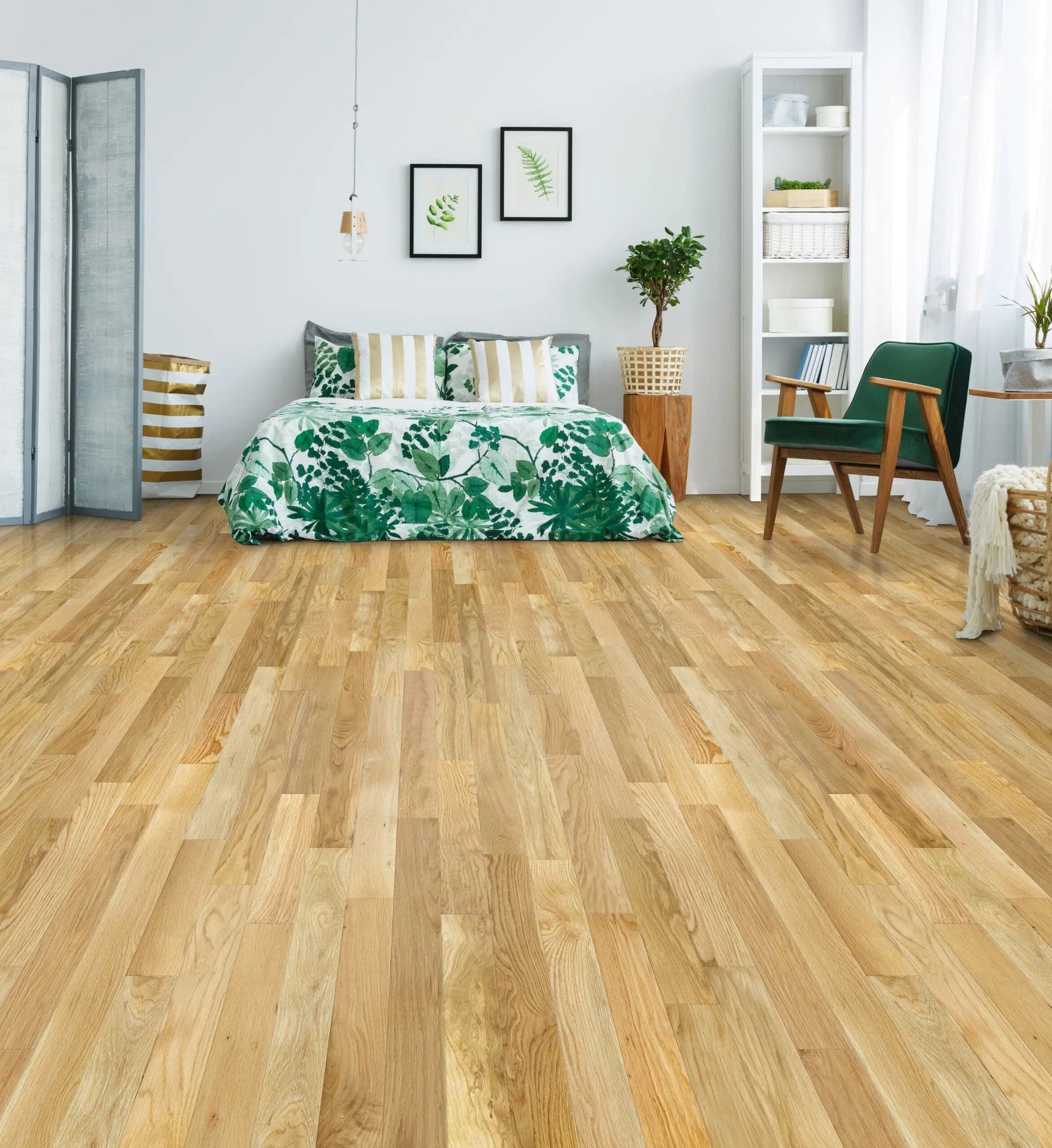 White Oak Natural 3/4 x 3-1/4" Solid Hardwood Flooring - 27 sqft/ctn Elk Mountain