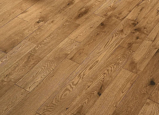 White Oak Roosevelt 3/4 x 5" Wire Brushed Solid Hardwood Flooring - 22.6 sqft/ctn Elk Mountain
